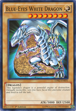 Blue-Eyes White Dragon (Version 4) [LDK2-ENK01] Common | Exor Games Dartmouth