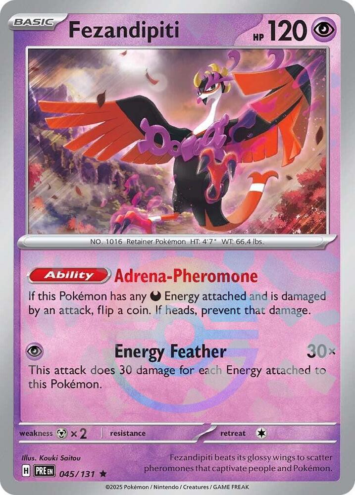 Fezandipiti (045/131) (Poke Ball Pattern) [Scarlet & Violet: Prismatic Evolutions] | Exor Games Dartmouth