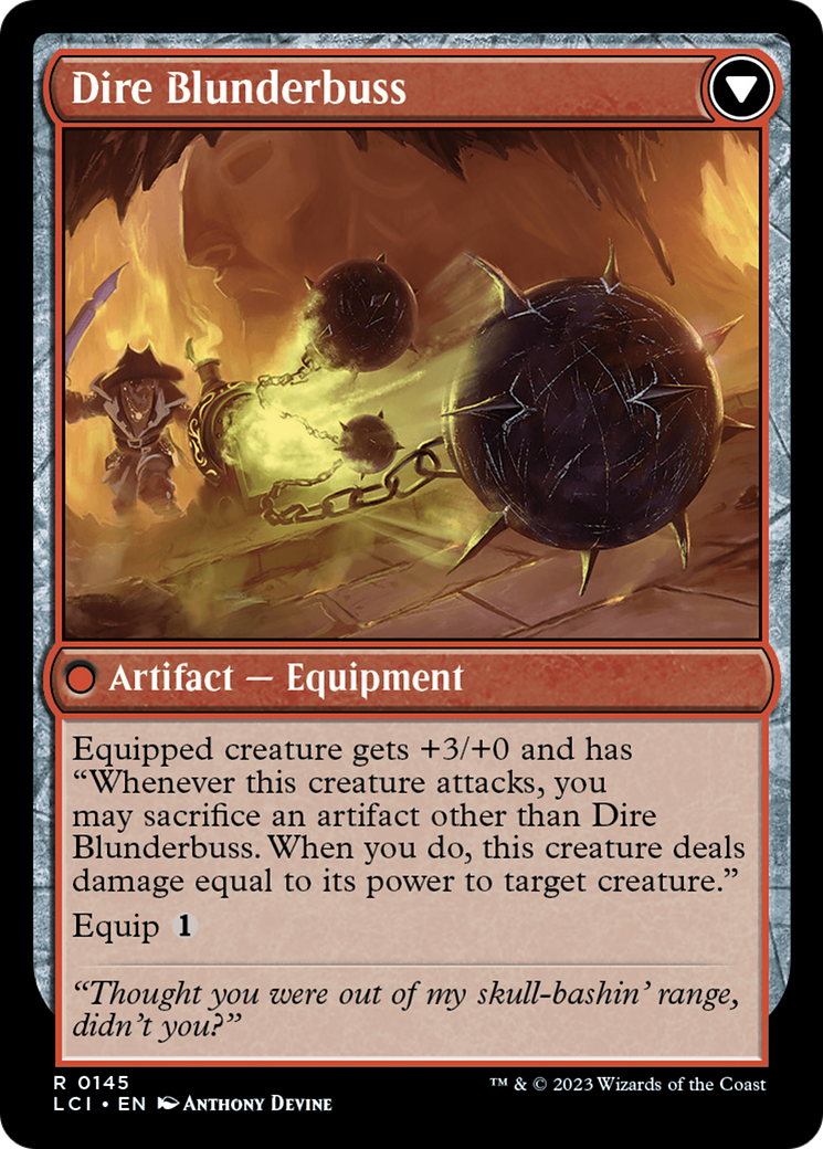 Dire Flail // Dire Blunderbuss [The Lost Caverns of Ixalan Prerelease Cards] | Exor Games Dartmouth