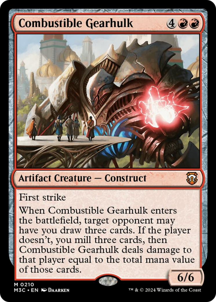 Combustible Gearhulk (Ripple Foil) [Modern Horizons 3 Commander] | Exor Games Dartmouth