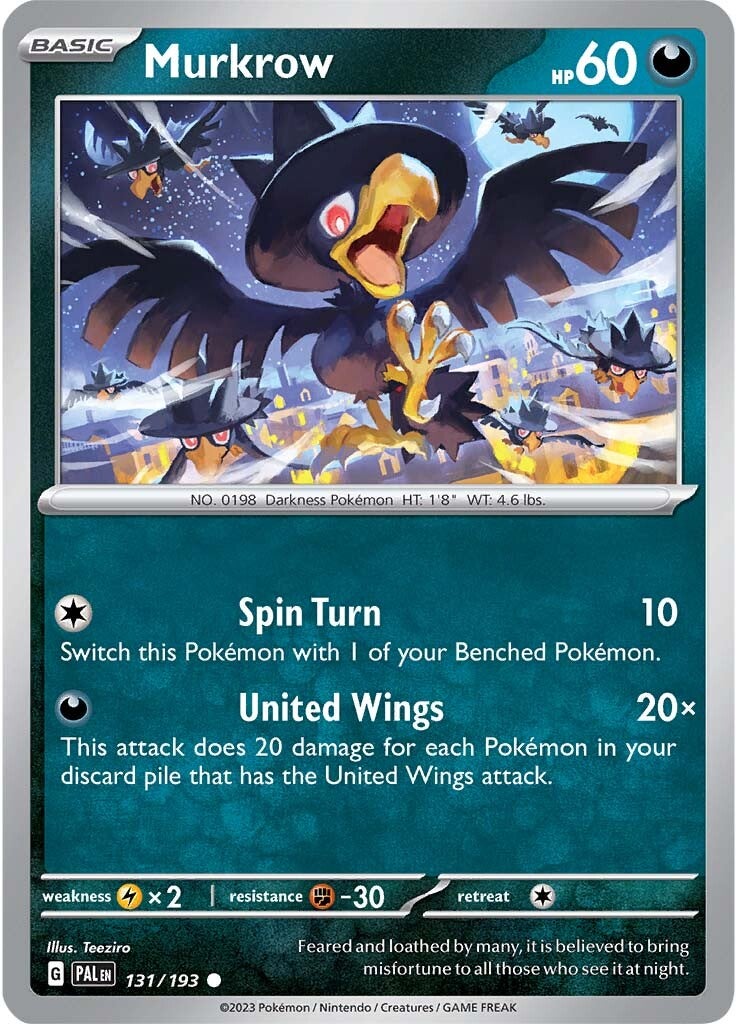 Murkrow (131/193) [Scarlet & Violet: Paldea Evolved] | Exor Games Dartmouth