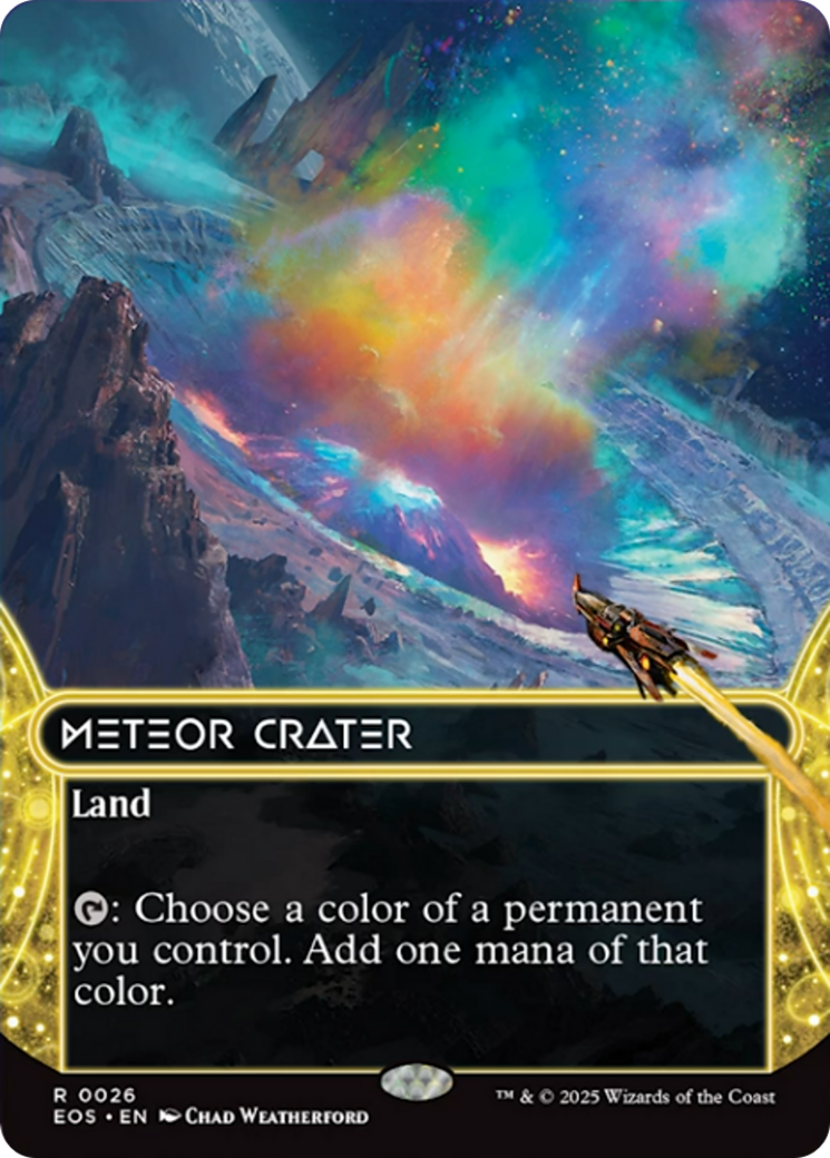 Meteor Crater (0026) (Borderless) [Edge of Eternities: Stellar Sights] | Exor Games Dartmouth
