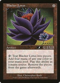 Blacker Lotus (Oversized) [Oversize Cards] | Exor Games Dartmouth