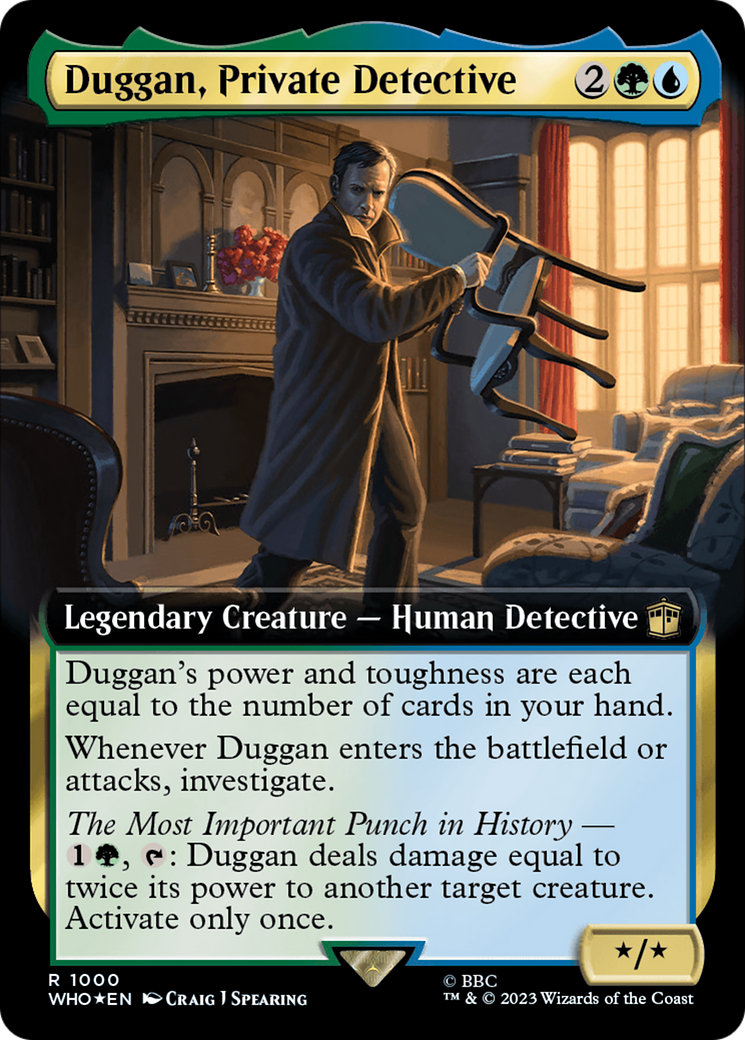 Duggan, Private Detective (Extended Art) (Surge Foil) [Doctor Who] | Exor Games Dartmouth