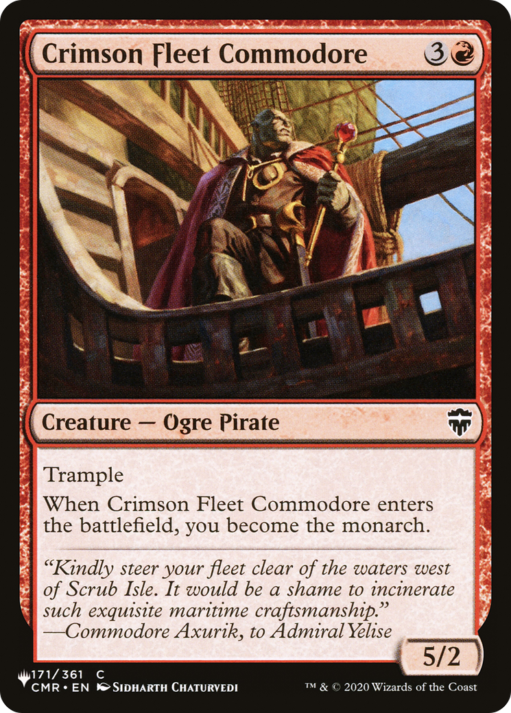 Crimson Fleet Commodore [The List Reprints] | Exor Games Dartmouth