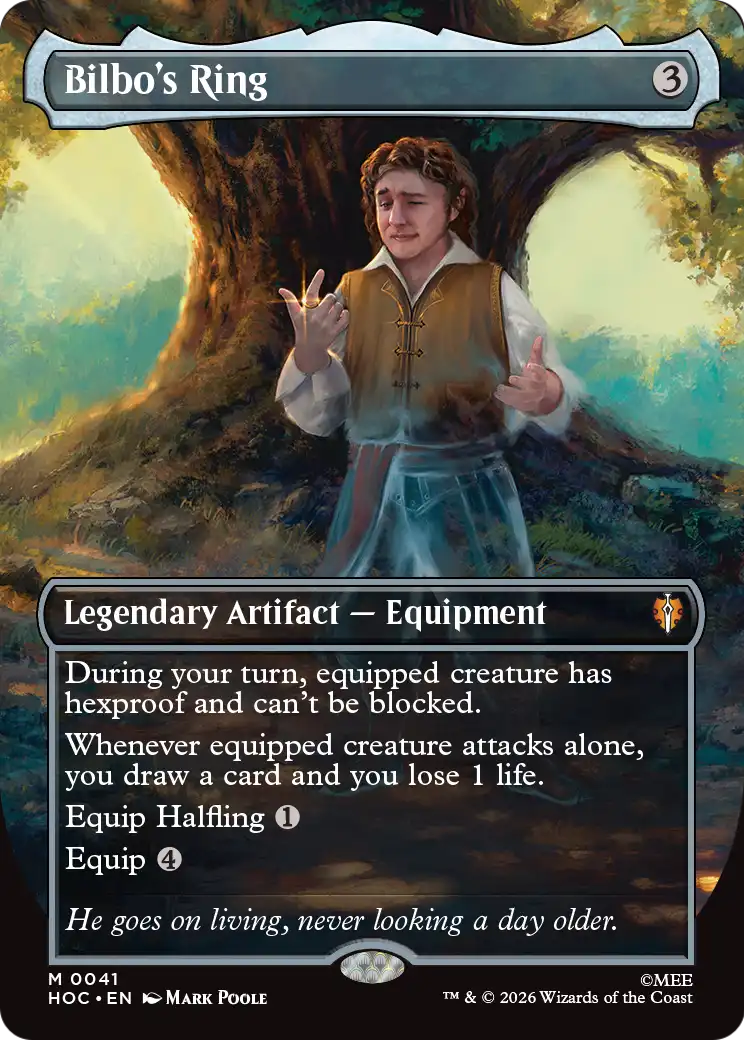 Bilbo's Ring (Borderless) (Surge Foil) [The Hobbit: Eternal-Legal] | Exor Games Dartmouth