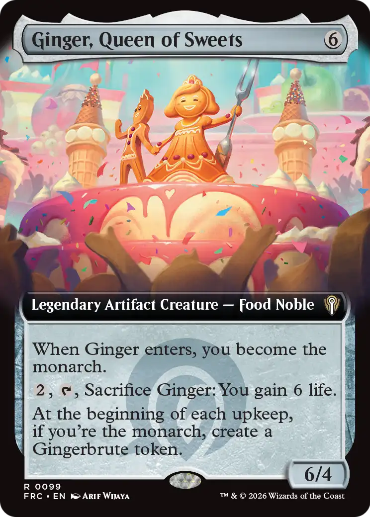 Ginger, Queen of Sweets (Extended Art) [Reality Fracture Commander] | Exor Games Dartmouth