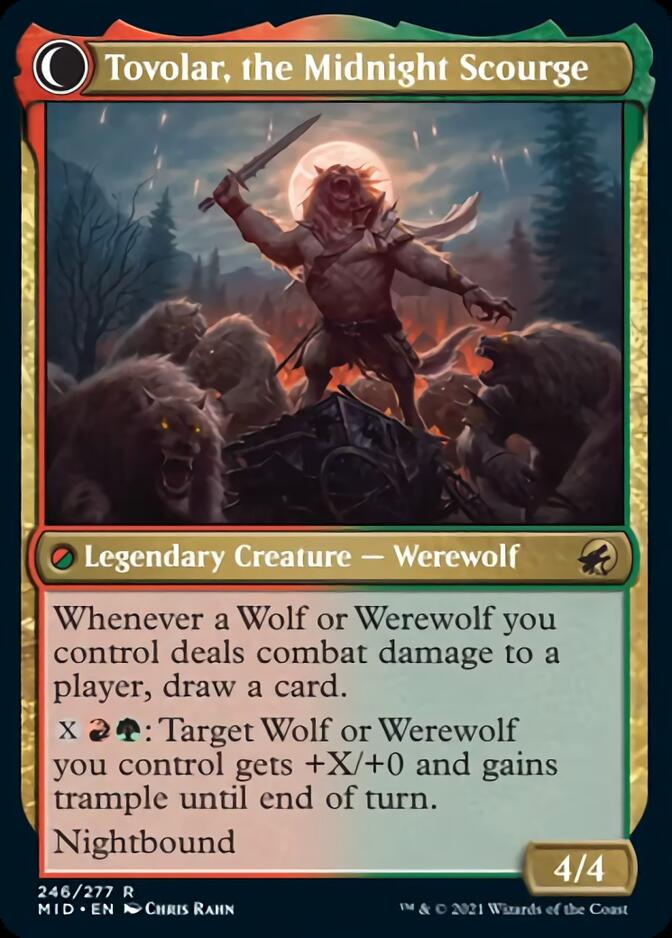 Tovolar, Dire Overlord // Tovolar, the Midnight Scourge [Innistrad: Midnight Hunt] | Exor Games Dartmouth