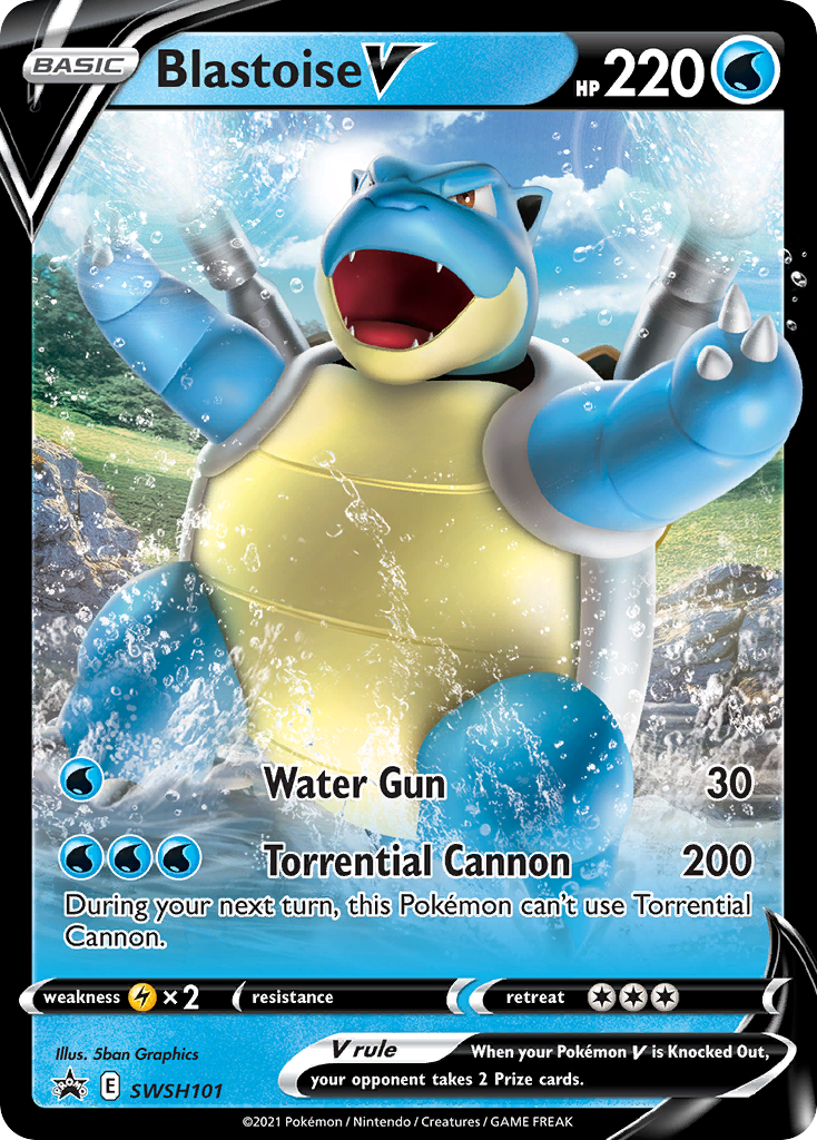 Blastoise V (SWSH101) [Sword & Shield: Black Star Promos] | Exor Games Dartmouth