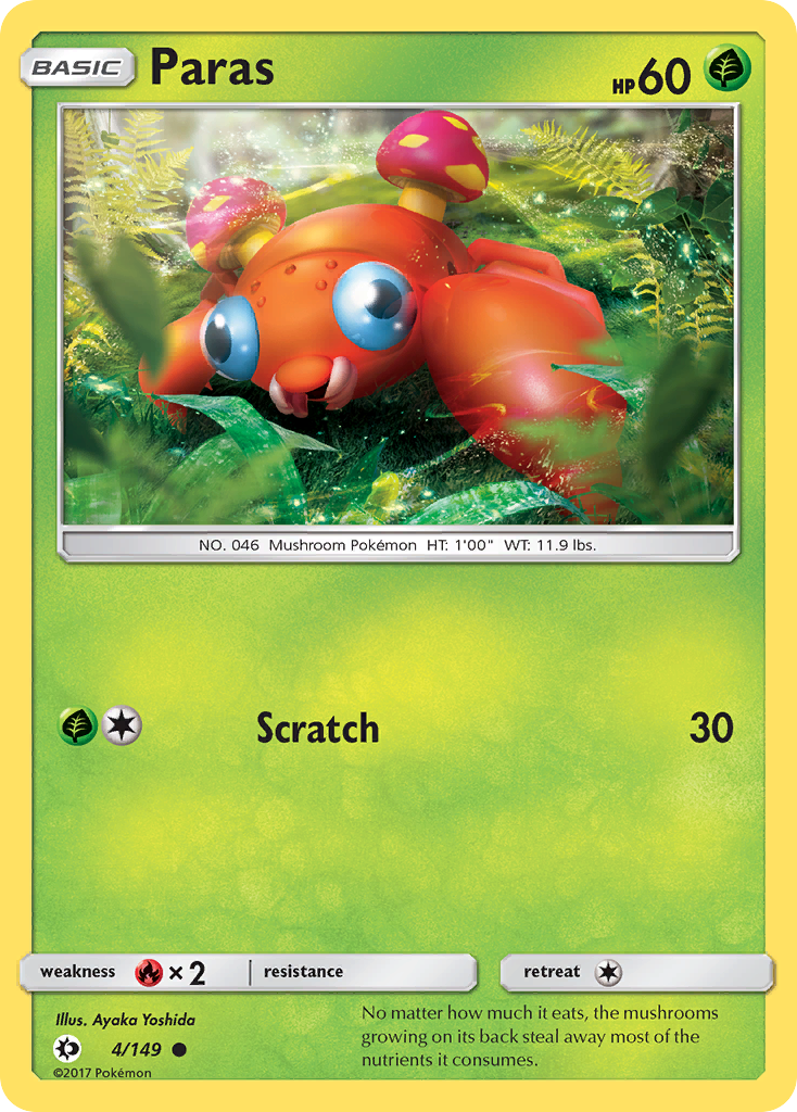Paras (4/149) [Sun & Moon: Base Set] | Exor Games Dartmouth