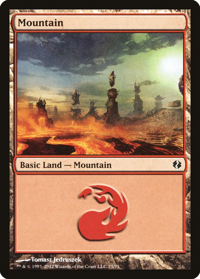 Mountain (75) [Duel Decks: Venser vs. Koth] | Exor Games Dartmouth