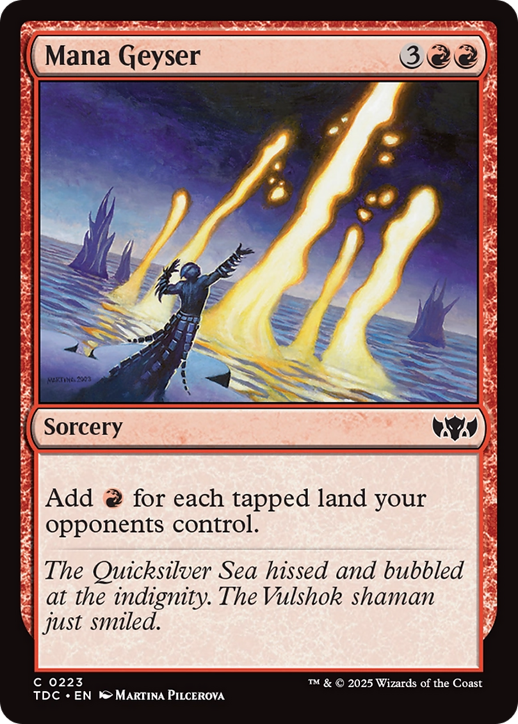 Mana Geyser [Tarkir: Dragonstorm Commander] | Exor Games Dartmouth