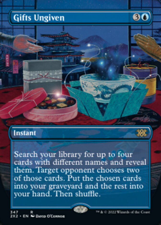 Gifts Ungiven (Borderless Alternate Art) [Double Masters 2022] | Exor Games Dartmouth