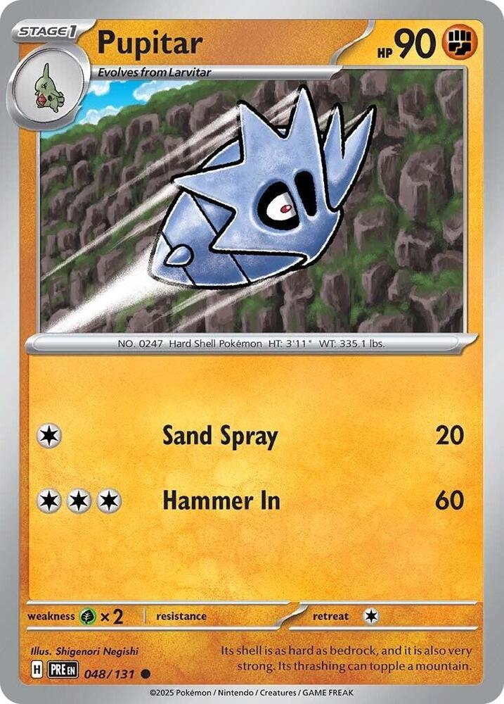 Pupitar (048/131) [Scarlet & Violet: Prismatic Evolutions] | Exor Games Dartmouth