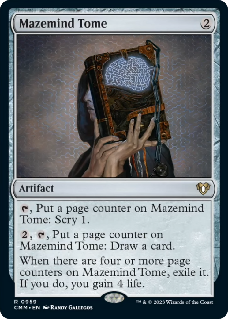 Mazemind Tome [Commander Masters] | Exor Games Dartmouth