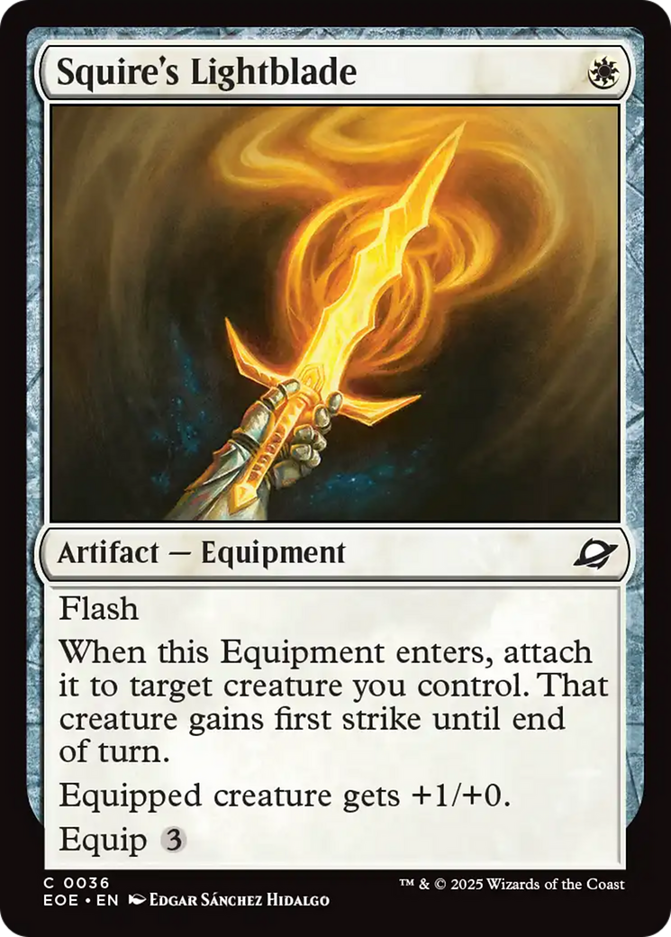 Squire's Lightblade [Edge of Eternities] | Exor Games Dartmouth