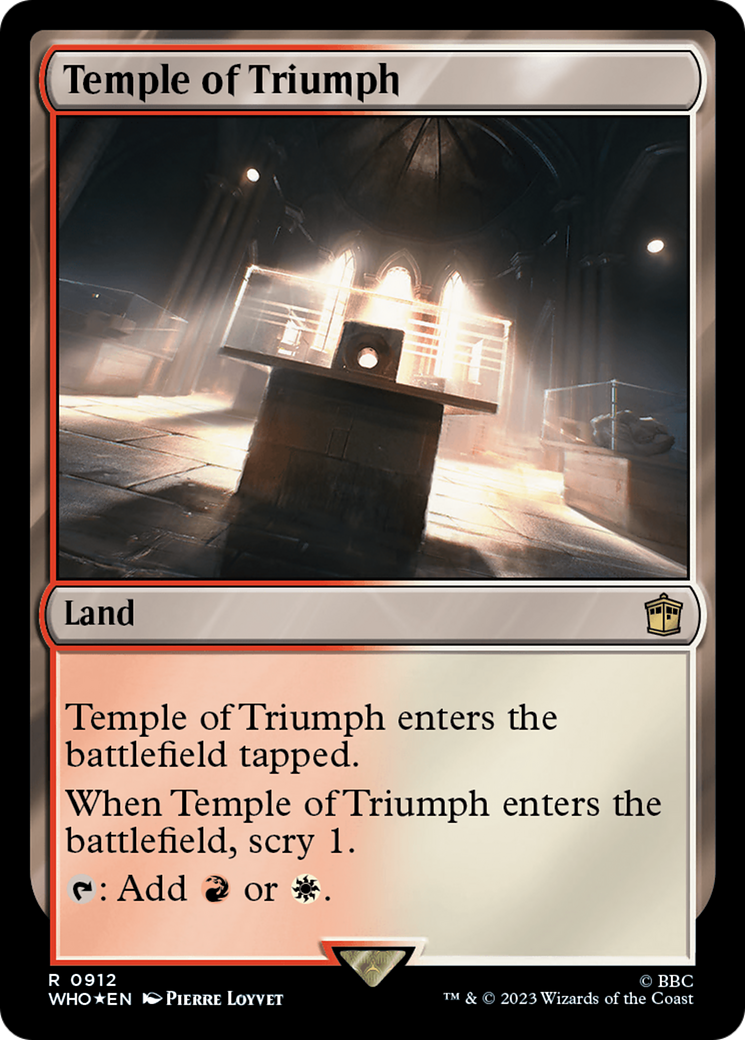 Temple of Triumph (Surge Foil) [Doctor Who] | Exor Games Dartmouth