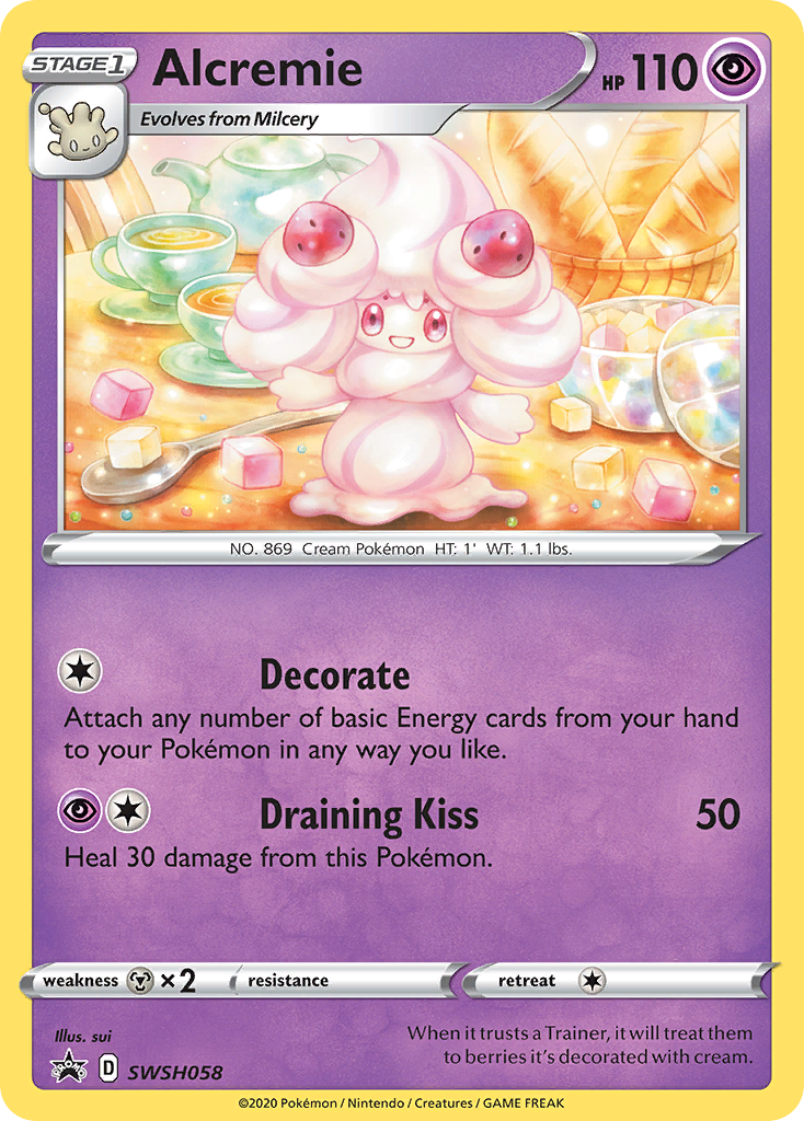 Alcremie (SWSH058) [Sword & Shield: Black Star Promos] | Exor Games Dartmouth