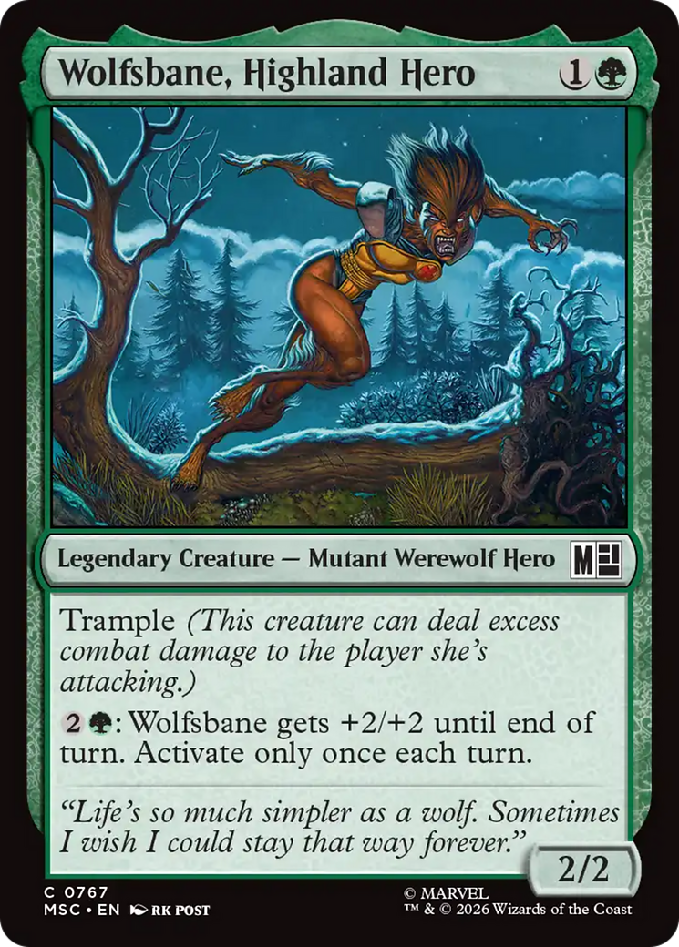 Wolfsbane, Highland Hero [Marvel Super Heroes Commander] | Exor Games Dartmouth