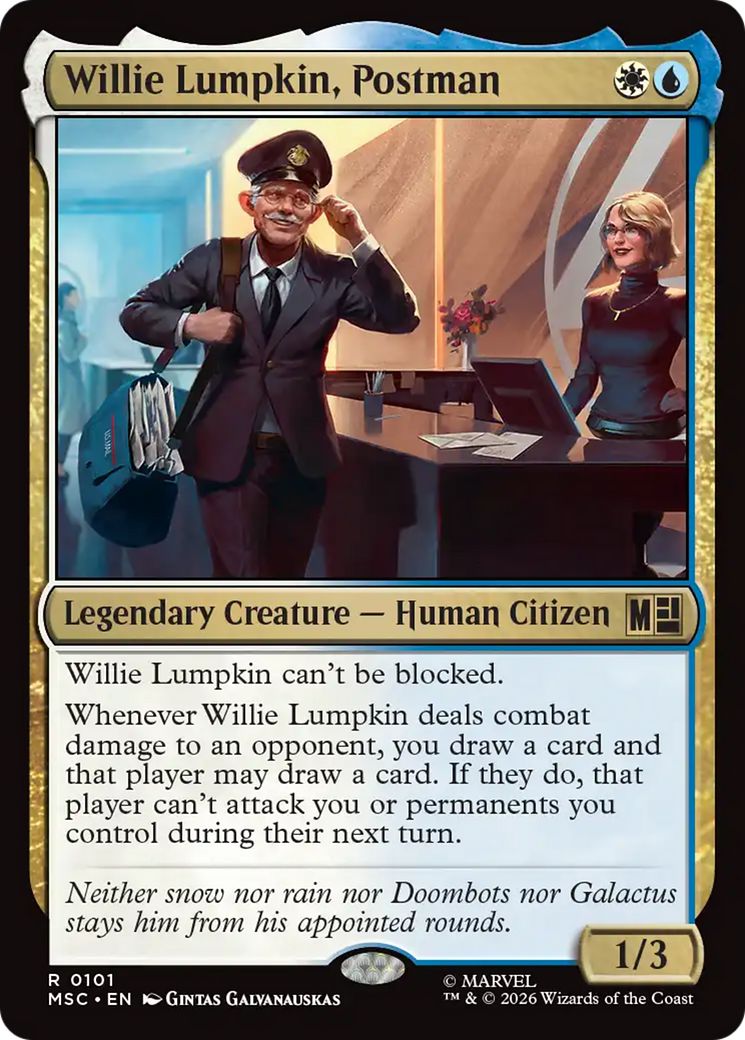 Willie Lumpkin, Postman (Surge Foil) [Marvel Super Heroes Commander] | Exor Games Dartmouth