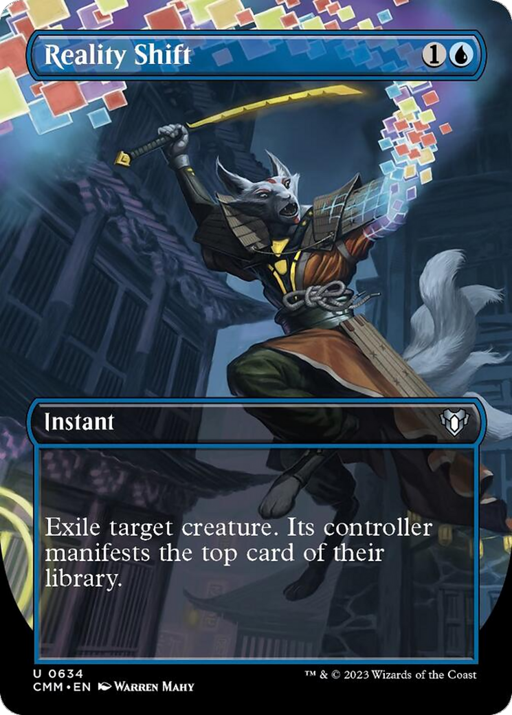 Reality Shift (Borderless Alternate Art) [Commander Masters] | Exor Games Dartmouth