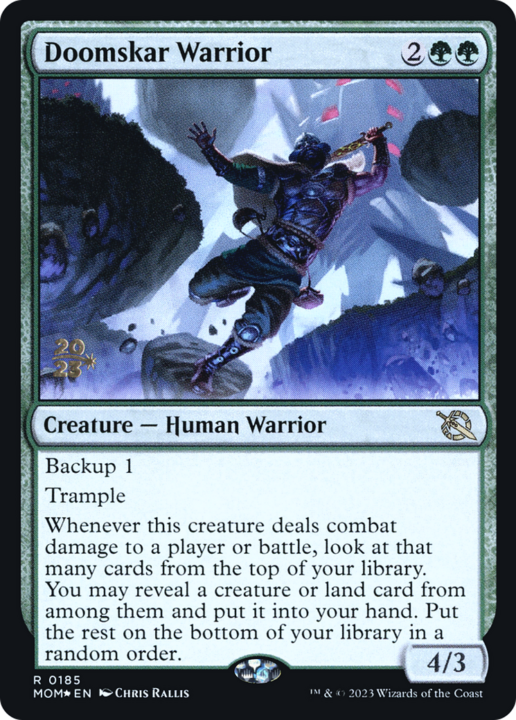 Doomskar Warrior [March of the Machine Prerelease Promos] | Exor Games Dartmouth