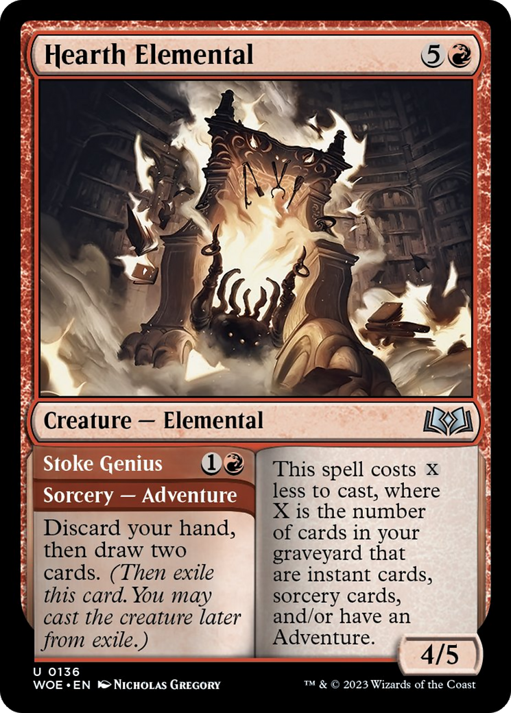 Hearth Elemental // Stoke Genius [Wilds of Eldraine] | Exor Games Dartmouth