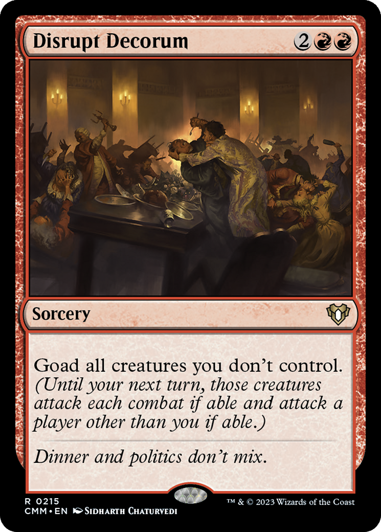 Disrupt Decorum [Commander Masters] | Exor Games Dartmouth