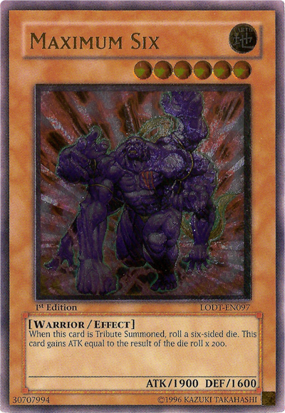 Maximum Six [LODT-EN097] Ultimate Rare | Exor Games Dartmouth