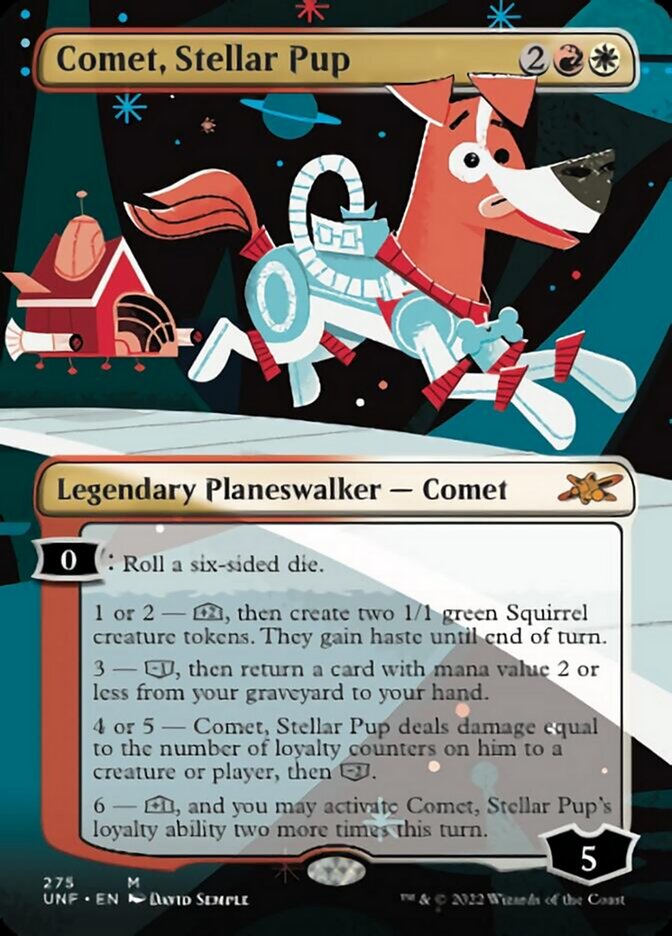 Comet, Stellar Pup (Borderless) [Unfinity] | Exor Games Dartmouth