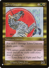 Zebra Unicorn [The List] | Exor Games Dartmouth