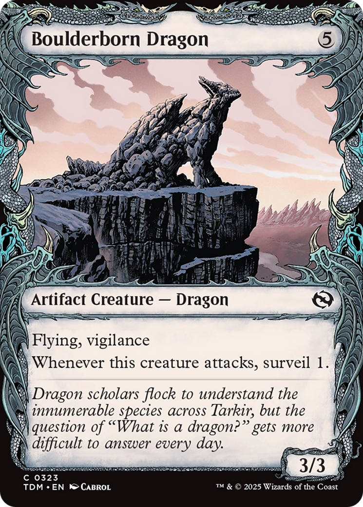 Boulderborn Dragon (Showcase) [Tarkir: Dragonstorm] | Exor Games Dartmouth