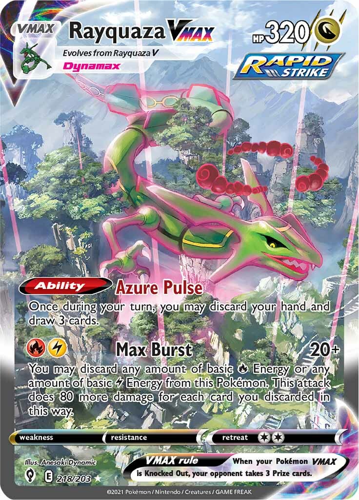 Rayquaza VMAX (218/203) [Sword & Shield: Evolving Skies] | Exor Games Dartmouth