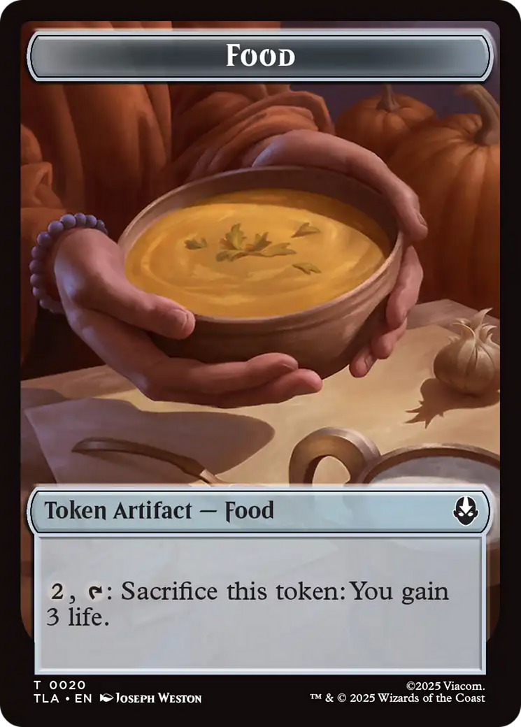Food (0020) // Ally (0007) Double-Sided Token [Avatar: The Last Airbender Tokens] | Exor Games Dartmouth
