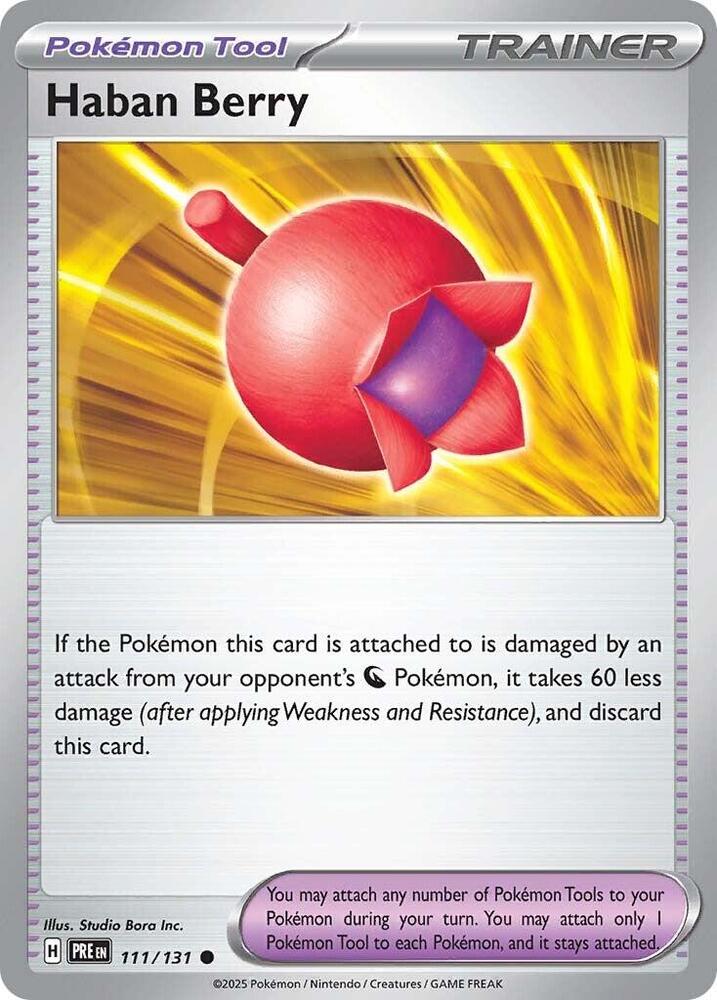 Haban Berry (111/131) [Scarlet & Violet: Prismatic Evolutions] | Exor Games Dartmouth