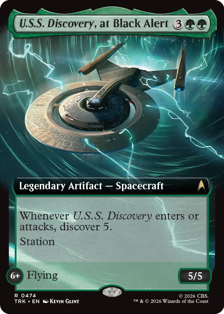 U.S.S. Discovery, at Black Alert (Extended Art) [Star Trek] | Exor Games Dartmouth