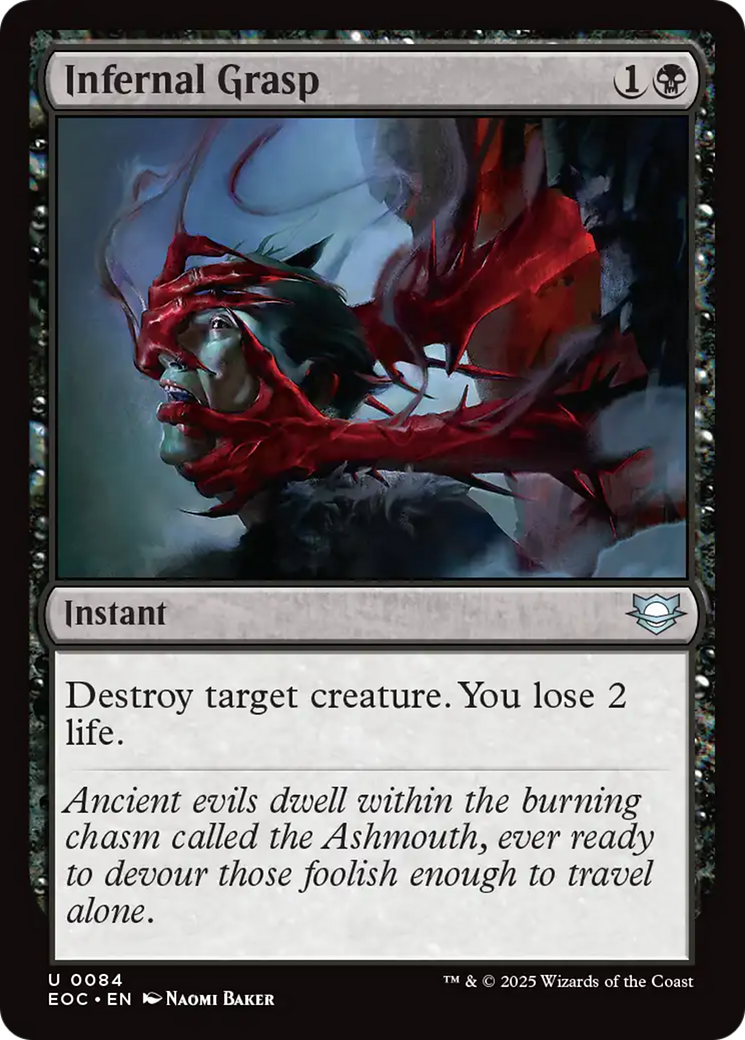 Infernal Grasp [Edge of Eternities Commander] | Exor Games Dartmouth