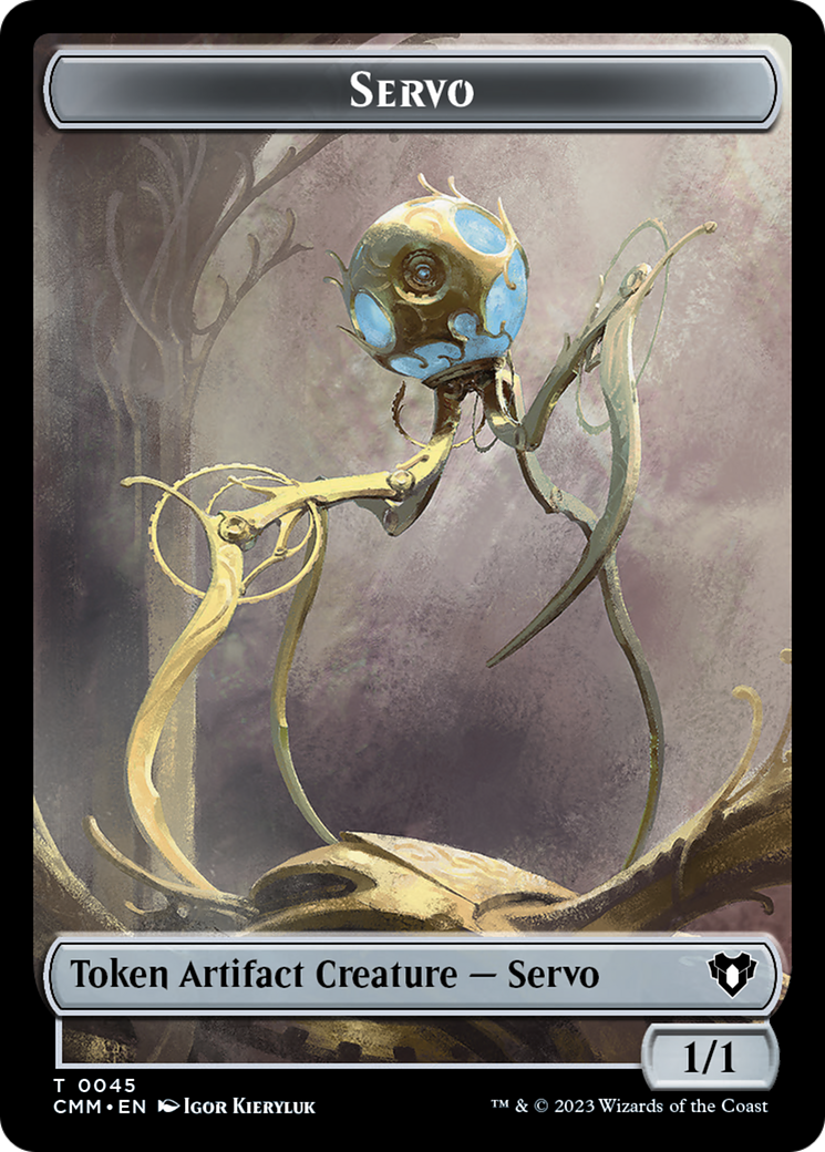 Servo // Elf Druid Double-Sided Token [Commander Masters Tokens] | Exor Games Dartmouth