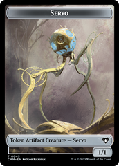 Servo // Elephant Double-Sided Token [Commander Masters Tokens] | Exor Games Dartmouth