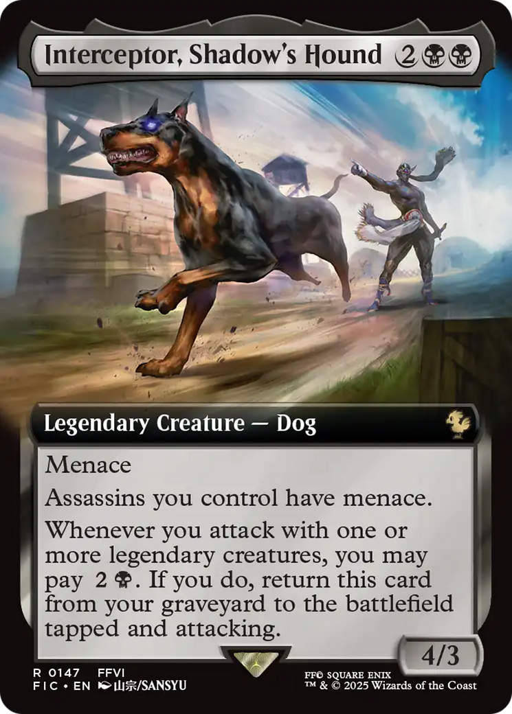 Interceptor, Shadow's Hound (Extended Art) [FINAL FANTASY Commander] | Exor Games Dartmouth