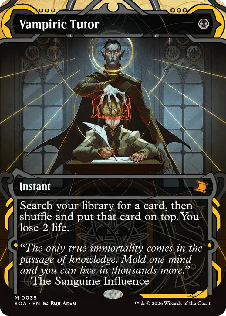 Vampiric Tutor [Secrets of Strixhaven: Mystical Archive] | Exor Games Dartmouth