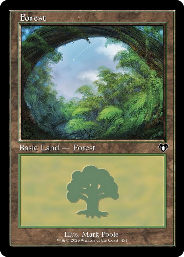 Forest (451) (Retro) [Commander Masters] | Exor Games Dartmouth