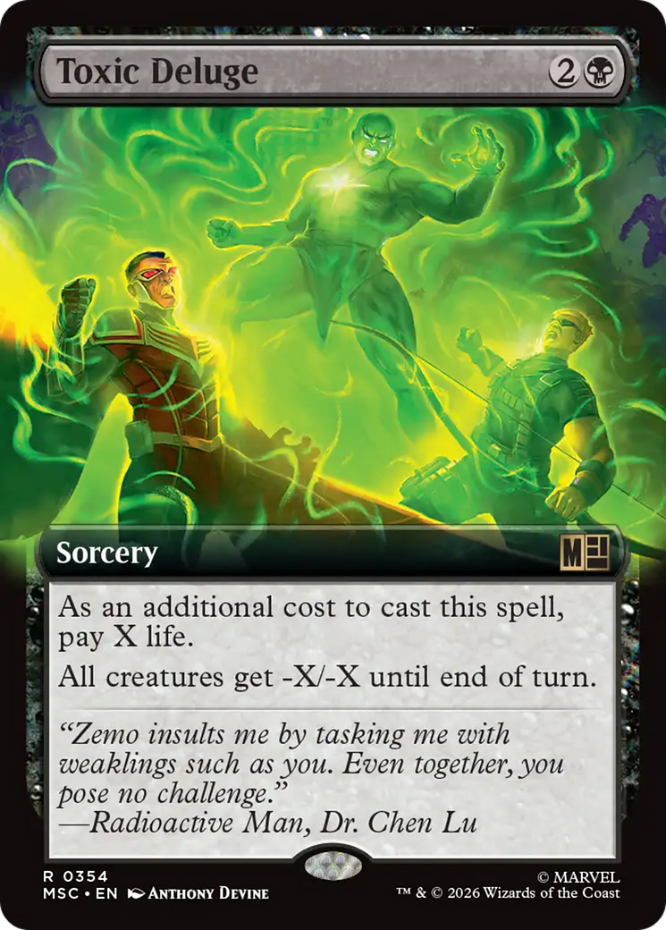 Toxic Deluge (Extended Art) [Marvel Super Heroes Commander] | Exor Games Dartmouth