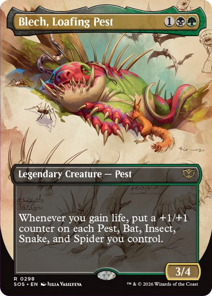 Blech, Loafing Pest (Borderless) [Secrets of Strixhaven] | Exor Games Dartmouth
