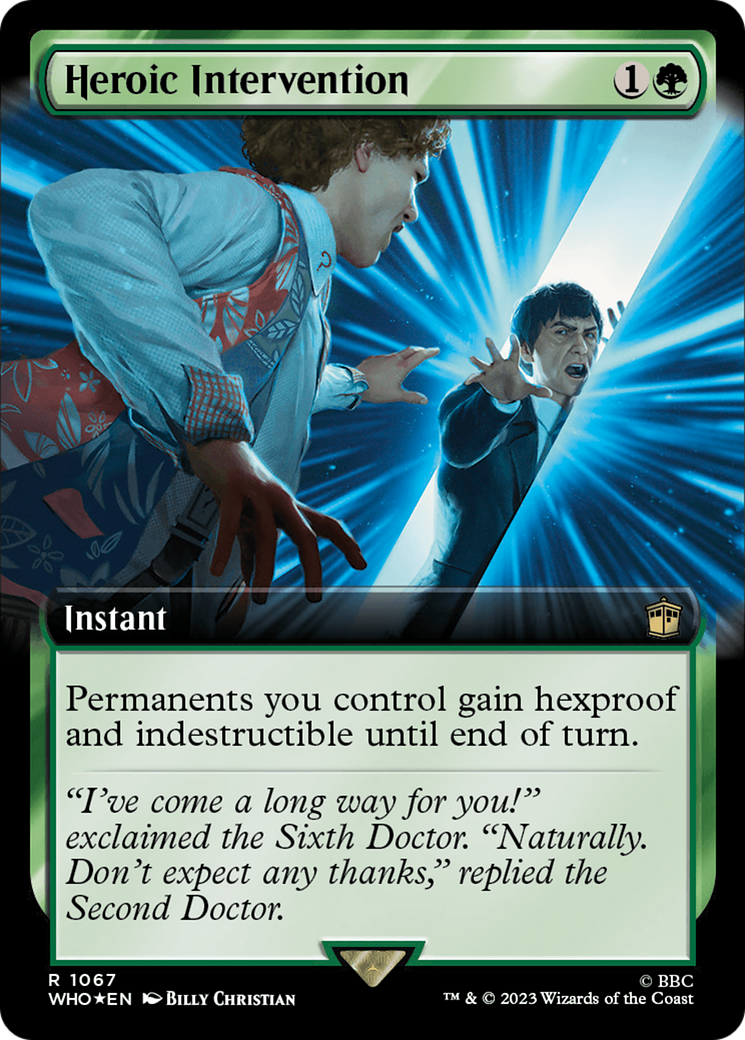 Heroic Intervention (Extended Art) (Surge Foil) [Doctor Who] | Exor Games Dartmouth