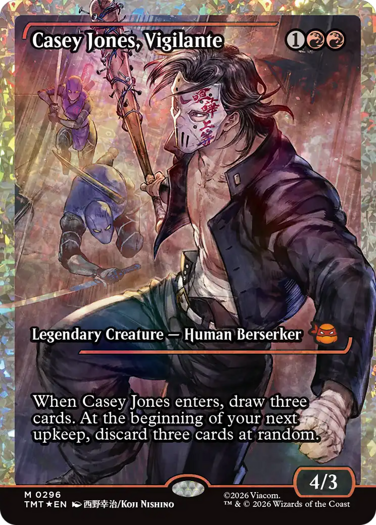 Casey Jones, Vigilante (0296) (Showcase) (Fracture Foil) [Teenage Mutant Ninja Turtles] | Exor Games Dartmouth