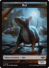 Human // Rat Double-Sided Token [Tarkir: Dragonstorm Commander Tokens] | Exor Games Dartmouth