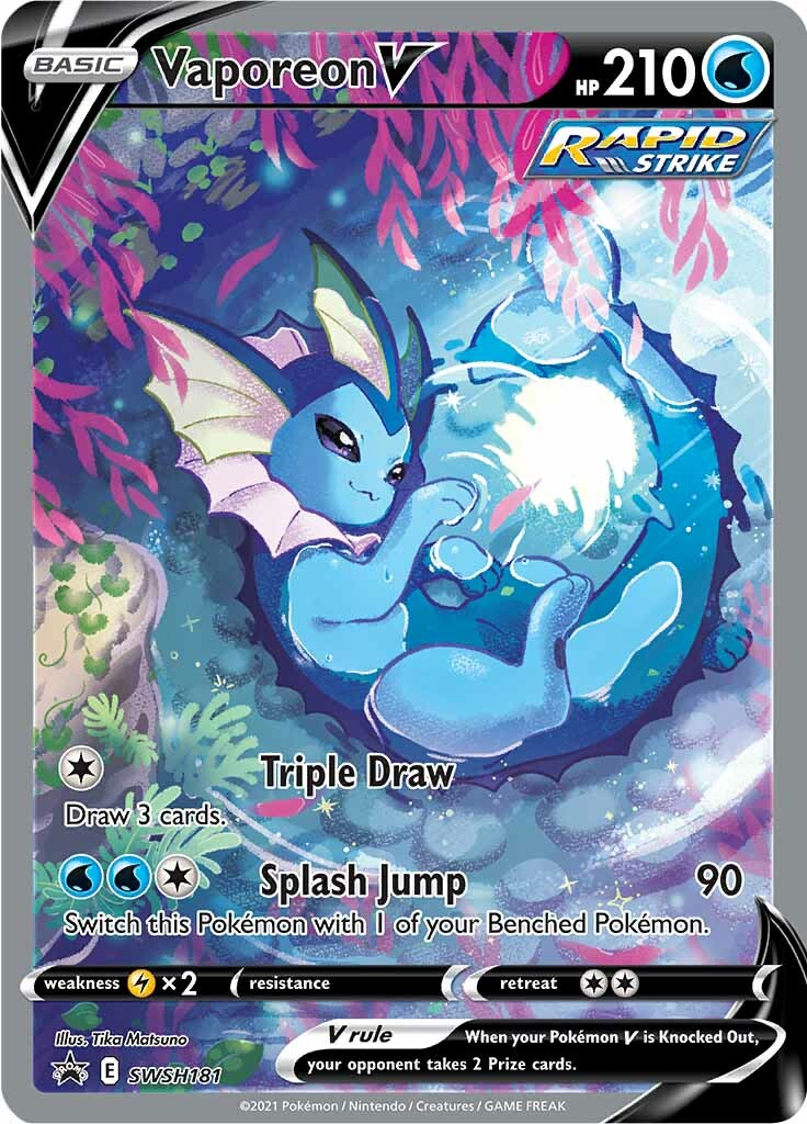 Vaporeon V (SWSH181) [Sword & Shield: Black Star Promos] | Exor Games Dartmouth