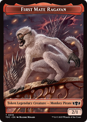 First Mate Ragavan // Treasure Double-Sided Token [Tarkir: Dragonstorm Commander Tokens] | Exor Games Dartmouth