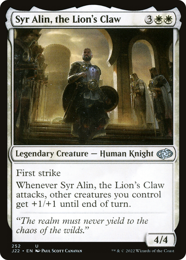Syr Alin, the Lion's Claw [Jumpstart 2022] | Exor Games Dartmouth